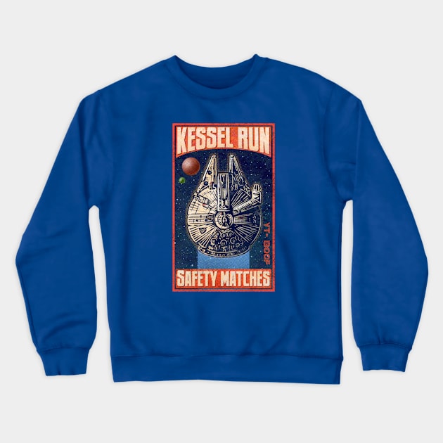 Kessel Run Brand Crewneck Sweatshirt by ChetArt